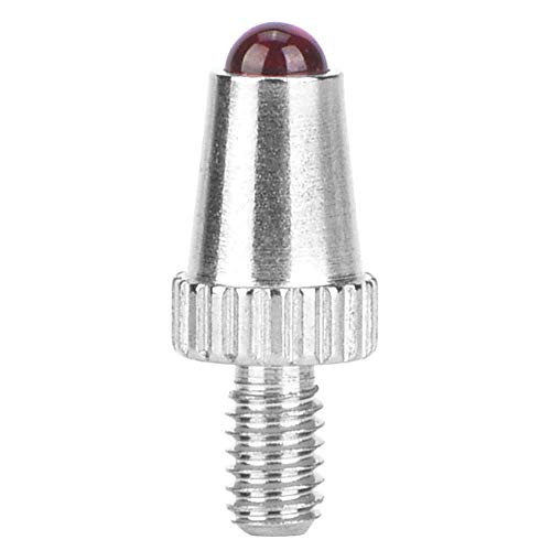 Oumefar Messuhr Sondenkontaktpunkte Wolframstahl M2.5 Gewinde Kontaktpunkte Wählen Messpunkt für Messuhr Messuhr Testanzeige(Ruby M2.5 D5 L) von Oumefar