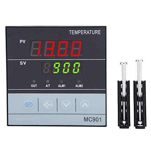 PID-Temperaturregler, MC901 Digitalanzeige PID-Temperaturregler K Typ PT100 Sensoreingangsrelais SSR-Ausgang von Oumefar