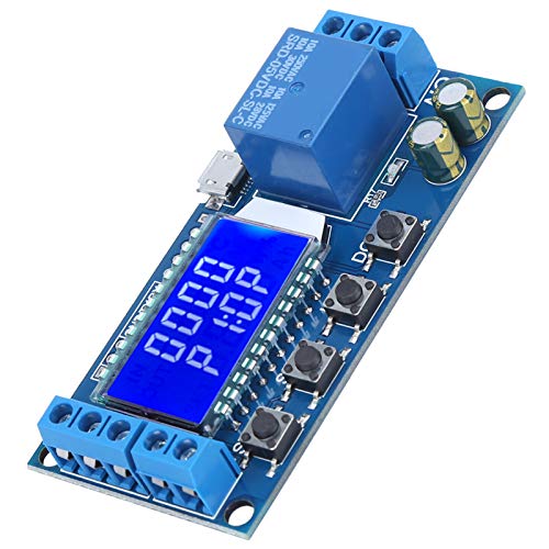 Oumefar Timer-Verzögerungsrelais XY-LJ02 Zyklus-Trigger-Verzögerung Timer-Schaltkreis Elektronisches Relaismodul mit LCD-Anzeige von Oumefar