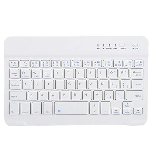 Oumij1 Bluetooth Tastatur - 7 Zoll BT Kabellose Tastatur - mit Scherenfüßen Design - Ultra Slim Typing - Tragbare -Wiederaufladbare Tastatur - für Android/iOS/Windows von Oumij1
