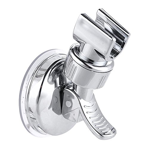 Duschkopfhalterung Saugnapf, Einstellbares Drehen Chrom Brausehalterung Ohne Bohren Brausehalter Verstellbar Duschkopf Halter Handbrause Handbrause Halter für Badezimmer von Ouneed-