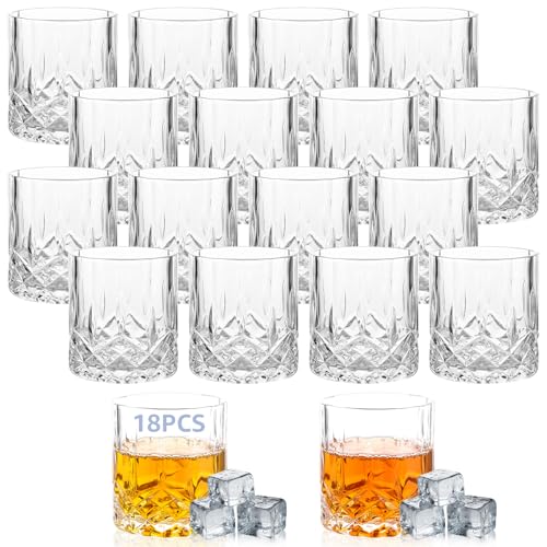 Oungy 18 Stück Whisky Gläser, Whiskey Gläser 200ml, Kristallgläser mit Relieff, Tumbler Glas, Wiskeygläser- set, Whisky Glas Whyskigläserset Whiskey Glaser für Scotch, Bourbon, Cognac, Wodka und Likör Oungy 18 Stück Whisky Gläser, Whiskey Gläser 200ml, Kristallgläser mit Relieff, Tumbler Glas, Wiskeygläser- set, Whisky Glas Whyskigläserset Whiskey Glaser für Scotch, Bourbon, Cognac, Wodka und Likör von Oungy