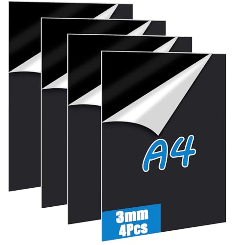 Oungy 4 Stück Acrylglas Platte Schwarz Glasplatte Nach Maß A4 Kunststoffplatte 3mm Laserschneidbar Acryl Platte 21 X 29,7cmAcrylplatte Schwarz für Fotorahmen Projektausstellung Malerei Tischaufsteller Oungy 4 Stück Acrylglas Platte Schwarz Glasplatte Nach Maß A4 Kunststoffplatte 3mm Laserschneidbar Acryl Platte 21 X 29,7cmAcrylplatte Schwarz für Fotorahmen Projektausstellung Malerei Tischaufsteller von Oungy