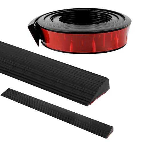Oungy Selbstklebend Türschwellenrampe 200x5.5x1.6cm Schwellenrampe aus Vollgummi Schneidbar 1.6cm Hohe Türschwellenrampen rutschfeste Rampe Türschwelle Übergangsprofil für Badezimmer und Fliesenkante Oungy Selbstklebend Türschwellenrampe 200x5.5x1.6cm Schwellenrampe aus Vollgummi Schneidbar 1.6cm Hohe Türschwellenrampen rutschfeste Rampe Türschwelle Übergangsprofil für Badezimmer und Fliesenkante von Oungy