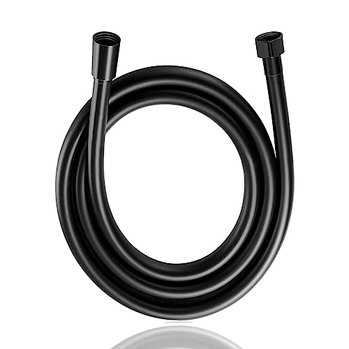 1,5 m Brauseschlauch Schwarz aus PVC Oupukle Duschschlauch mit Verdrehschutz und Anti-Knickschutz, Flexibel Brauseschlauch mit Premium Doppelten Messingkopf, Universeller G1/2” Anschluss 1,5 m Brauseschlauch Schwarz aus PVC Oupukle Duschschlauch mit Verdrehschutz und Anti-Knickschutz, Flexibel Brauseschlauch mit Premium Doppelten Messingkopf, Universeller G1/2” Anschluss von Oupukle