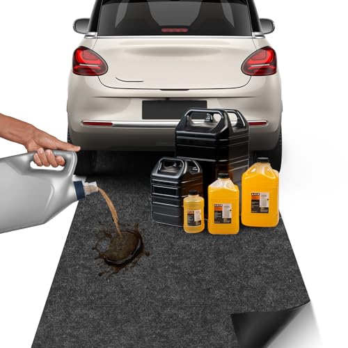 Garagenölmatten 91x152cm Premium Ölbindematten Ölmatten Robuste Schutzmatten Werkbankunterlagen Garagenbodenmatten Mehrzweck-Garagenschutzmatten Abriebfeste Ölabsorbierende Matten von Oupuven