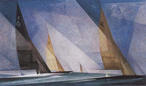 Filmposter 381 Lyonel feininger Segelboote 1929, A0 Leinwand (102 / 76 cm), fertig zum Aufhängen von Our Posters