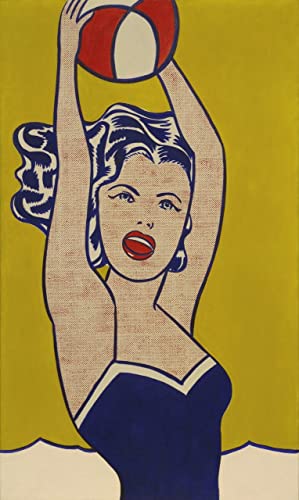 Roy Lichtenstein Girl with Ball b12926 A3 Poster - Glänzendes dickes Fotopapier (16.5/11.7 inch)(42/30 cm) - Wanddekoration Film Kunst Schauspieler Schauspielerin Geschenk Anime Autokino Zimmer Wand von Our Posters