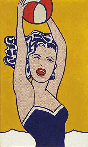 Roy Lichtenstein Mädchen mit Ball – Filmposter – Beste Druck-Kunstreproduktion Qualität Wanddekoration Geschenk – A3 Poster (42/30 cm) – Hochglanz-Fotopapier von Our Posters