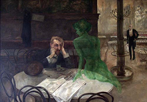 The Absinthe Drinker by Viktor Oliva p3900 A3 Poster - Art Painting Decor Wal von Our Posters