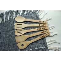 Bambus Küche Utensilien - Holz Löffel Kochutensilien von OurCupOfCoffey