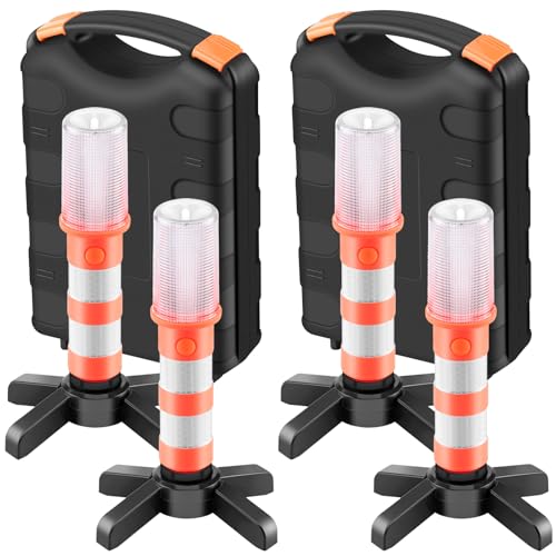 OurLeeme Notleuchten 2 Lichter LED-Warnleuchten mit 3 Lichtmodi SOS Rotes Blitzlicht 360° Winkel Blinkendes Arbeitslicht mit Sockelständer für Warnungen Feldrettung Camping OurLeeme Notleuchten 2 Lichter LED-Warnleuchten mit 3 Lichtmodi SOS Rotes Blitzlicht 360° Winkel Blinkendes Arbeitslicht mit Sockelständer für Warnungen Feldrettung Camping von OurLeeme