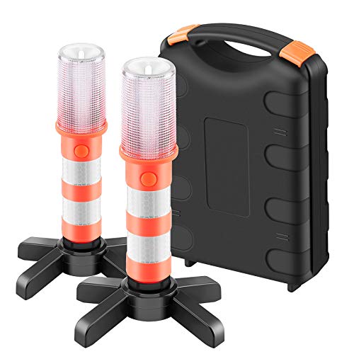 OurLeeme Notleuchten 2 Lichter LED-Warnleuchten mit 3 Lichtmodi SOS Rotes Blitzlicht 360° Winkel Blinkendes Arbeitslicht mit Sockelständer für Warnungen Feldrettung Camping OurLeeme Notleuchten 2 Lichter LED-Warnleuchten mit 3 Lichtmodi SOS Rotes Blitzlicht 360° Winkel Blinkendes Arbeitslicht mit Sockelständer für Warnungen Feldrettung Camping von OurLeeme