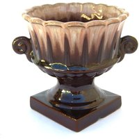 Brauner Übertopf Blumentopf Vase Kelvin's Japan Dripware, Sukkulenten-Luftpflanze, Kleiner Schreibtisch, Mid-Century-Dekor Brauner Übertopf Blumentopf Vase Kelvin's Japan Dripware, Sukkulenten-Luftpflanze, Kleiner Schreibtisch, Mid-Century-Dekor von OurModernHistory