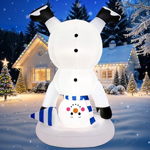 OurWarm Aufblasbare Weihnachtsdekorationen für den Außenbereich, kopfüber aufblasbarer Schneemann im Freien mit integrierten LEDs, Weihnachts-Dekoration für Rasen, Garten, Party, 1,8 m OurWarm Aufblasbare Weihnachtsdekorationen für den Außenbereich, kopfüber aufblasbarer Schneemann im Freien mit integrierten LEDs, Weihnachts-Dekoration für Rasen, Garten, Party, 1,8 m von OurWarm