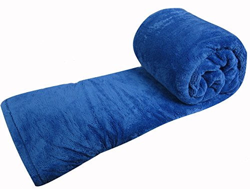 Ourson Decke Deluxe Fell 450 – 100% Polyester – Bär, Lavande C8, 180 x 220 von Ourson