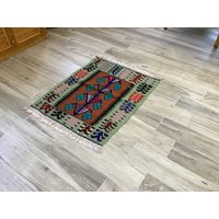 Orientteppich, Kleiner Teppich, Grüner Teppich, Ouschak Teppich, Oushak Rug, Natural Rug, Boho Rug von OushakRugStores