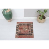 Outdoor Teppich, Handgemachter Handgeknüpfter Wollteppich, Antiker Doppelbestickter Teppich von OushakRugsARTS