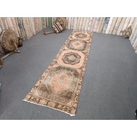 3x12 Vintage Teppich Natürlicher Teppichläufer Einzigartiger Küchenteppich Dekorativer Läuferteppich 12, 4x2, 9 Fuß Boho-Teppich Moderner von OushakRugsHouse