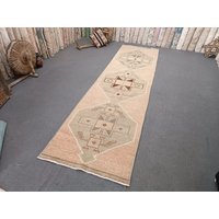 3x30 Teppich Läufer, Teppichläufer, Kelimteppich, Benutzter Teppich, Vintage Handgemachter Langer von OushakRugsHouse