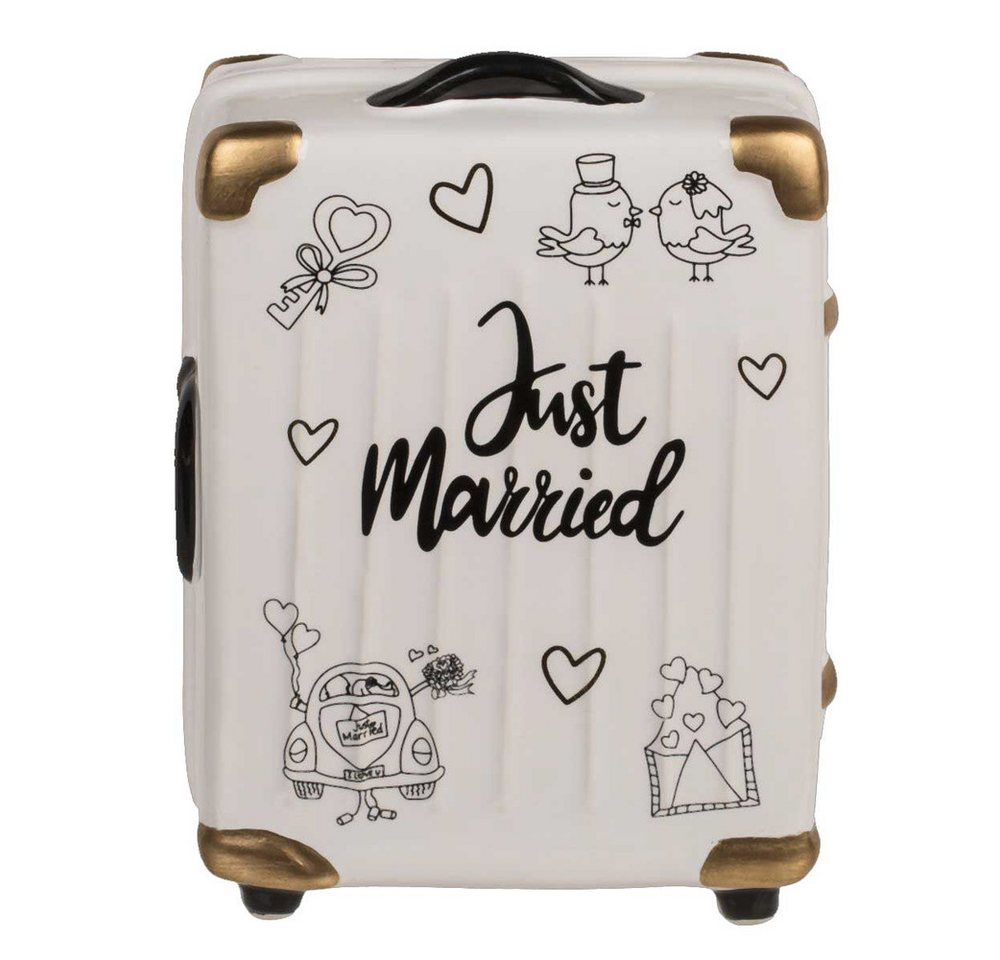 Out of the Blue Dekofigur Spardose - Koffertrolley - aus Keramik - ca. 11 x 6,5 x 16,5 cm - 1 St Out of the Blue Dekofigur Spardose - Koffertrolley - aus Keramik - ca. 11 x 6,5 x 16,5 cm - 1 St von Out of the Blue