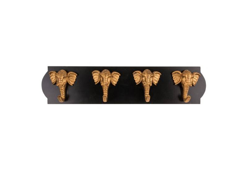 Out of the Blue Garderobenhaken Goldener Elefant Garderobe mit 4 Haken von Out of the Blue