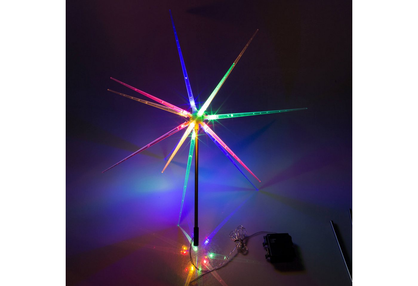 Out of the Blue LED Dekolicht LED Gartenstecker Stern bunt 14 LEDs Timer Batteriebetrieb IP44, Timerfunktion, Ein-/Ausschalter, LED, mit 6-Std. Timer, IP44, 14 LEDs bunt Out of the Blue LED Dekolicht LED Gartenstecker Stern bunt 14 LEDs Timer Batteriebetrieb IP44, Timerfunktion, Ein-/Ausschalter, LED, mit 6-Std. Timer, IP44, 14 LEDs bunt von Out of the Blue