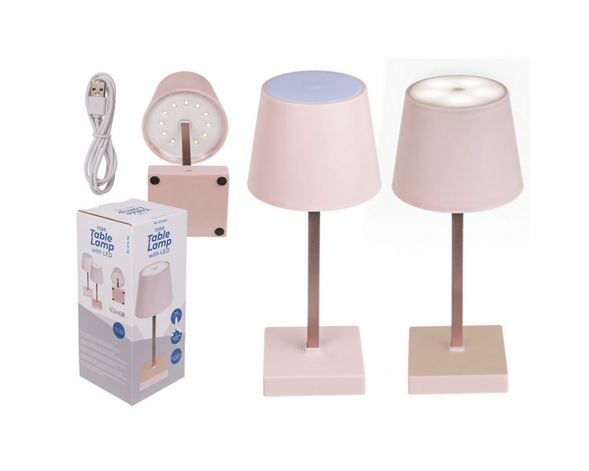 Out of the Blue LED Schreibtischlampe Rosafarbene Tisch-Lampe mit LED von Out of the Blue