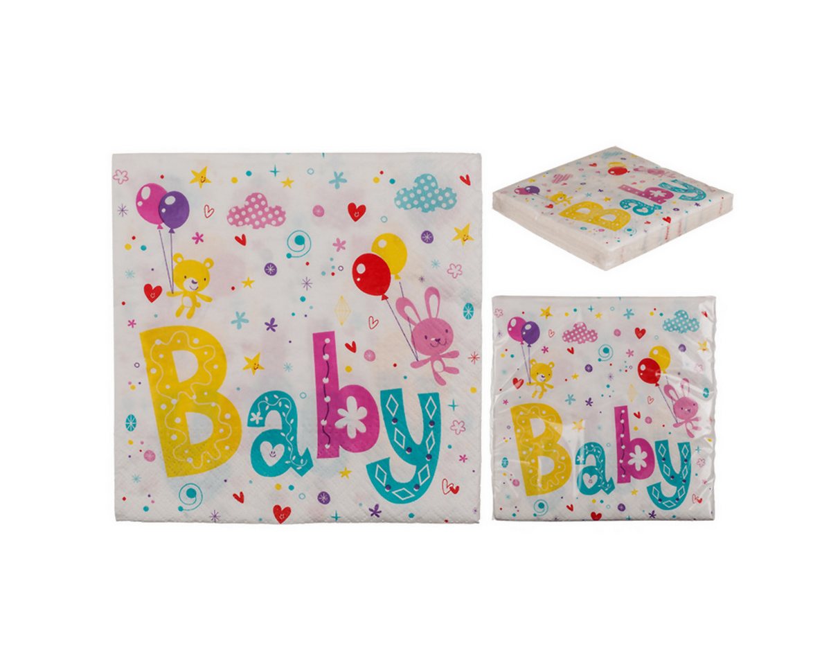 Out of the Blue Papierserviette Papier-Servietten, Baby Party, ca. 33 x 33 cm Out of the Blue Papierserviette Papier-Servietten, Baby Party, ca. 33 x 33 cm von Out of the Blue
