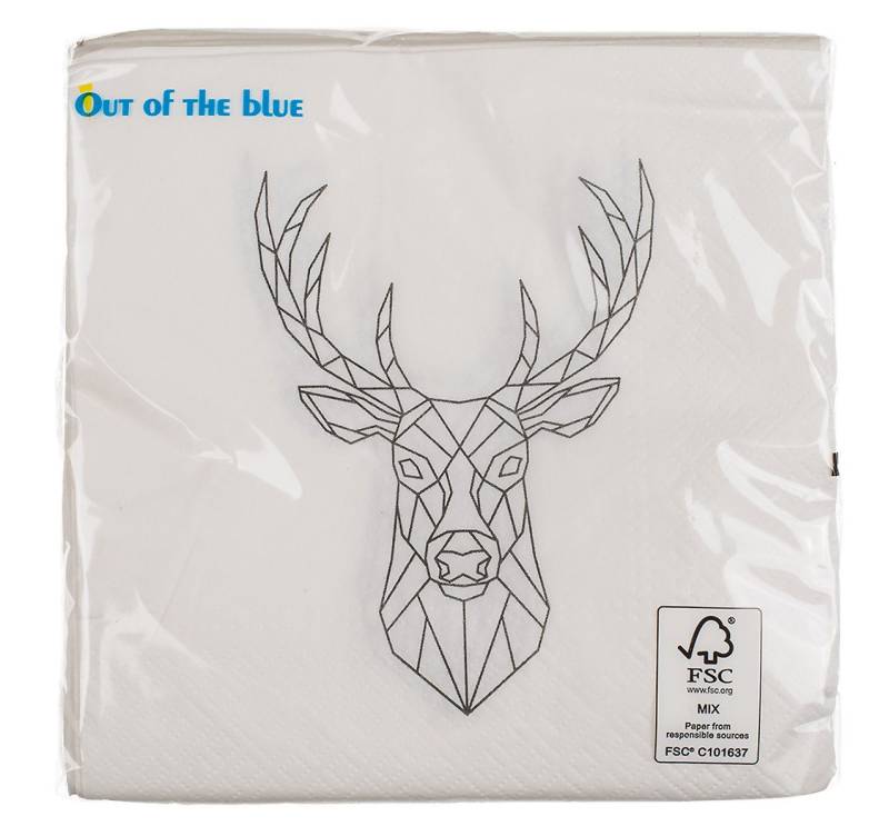 Out of the Blue Papierserviette Papier-Servietten, Hirschkopf Out of the Blue Papierserviette Papier-Servietten, Hirschkopf von Out of the Blue