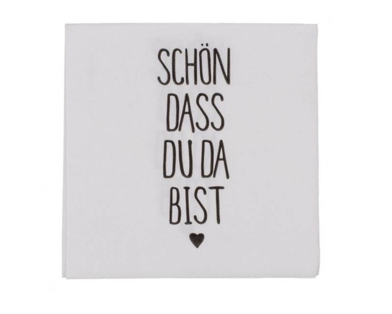 Out of the Blue Papierserviette Papier-Servietten, Schön dass du da bist von Out of the Blue