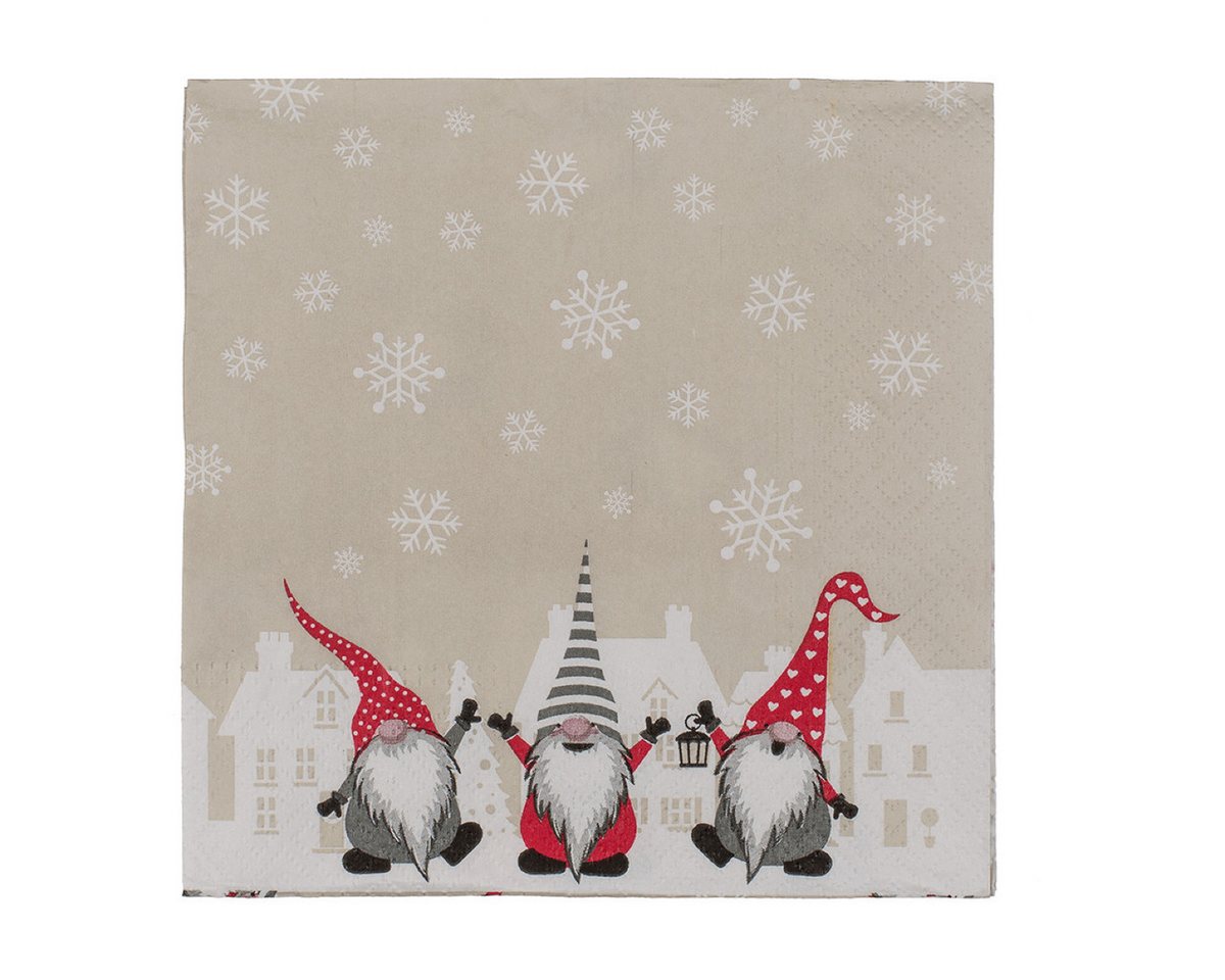 Out of the Blue Papierserviette Papier-Servietten, Weihnachtswichtel von Out of the Blue