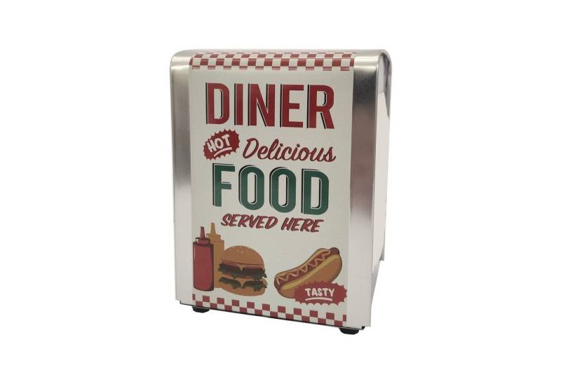 Out of the Blue Serviettenhalter Retro Diner Serviettenhalter mit 60 Servietten von Out of the Blue