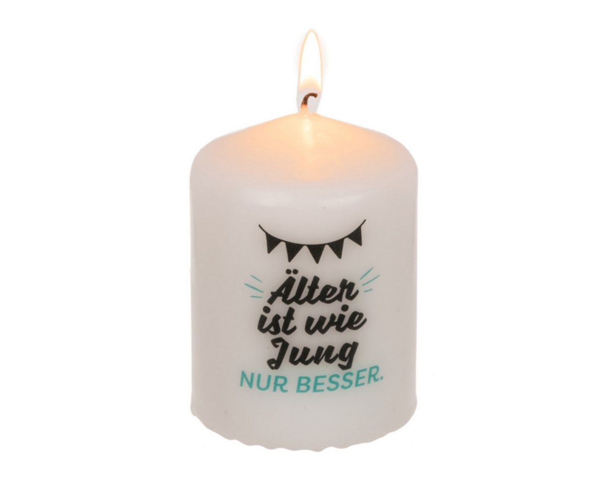 Out of the Blue Stumpenkerze Stumpenkerze, Älter ist wie jung, nur besser von Out of the Blue