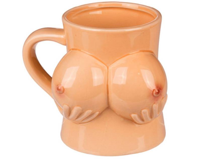 Out of the Blue Tasse Brüste Tasse Boob Mug für Kaffee oder Tee Becher als Geschenk Fun, Steingut von Out of the Blue