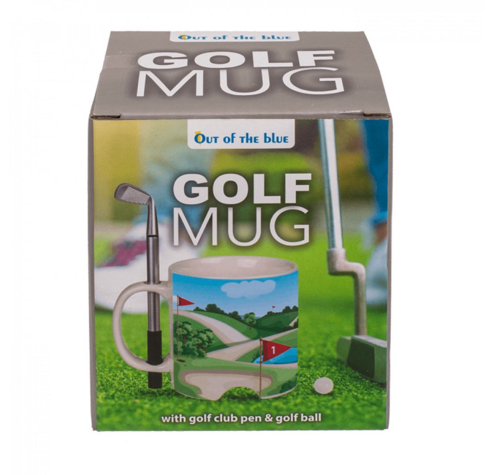 Out of the Blue Tasse Kaffeetasse Motiv Golfplatz, mit Kugelschreiber Maße ca. 10 x 8 cm, au, Steingut Out of the Blue Tasse Kaffeetasse Motiv Golfplatz, mit Kugelschreiber Maße ca. 10 x 8 cm, au, Steingut von Out of the Blue