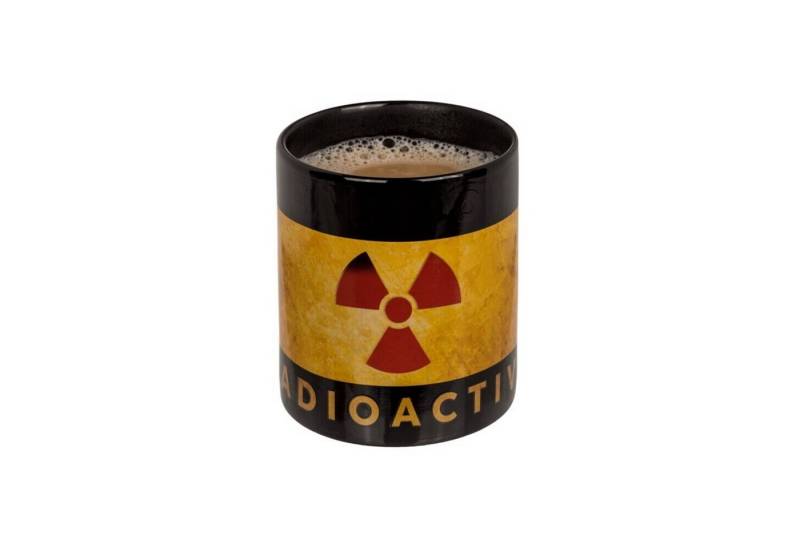 Out of the Blue Tasse Radioactive Nuklearzeichen Kaffeebecher mit Wärmeeffekt von Out of the Blue