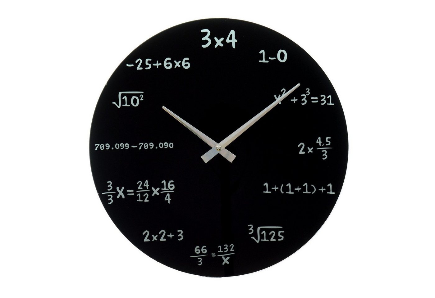 Out of the Blue Wanduhr Mathe Wanduhr in schwarz von Out of the Blue