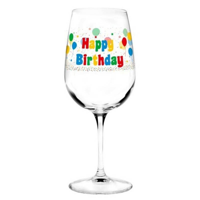Out of the Blue Weinglas Happy Birthday Weinglas von Out of the Blue