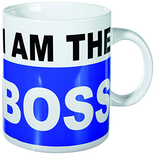 Tasse (Mug) XL/Aufdruck I Am The Boss/Material: Porzellan/Maße: 15 x 12,5 cm von Out of the blue