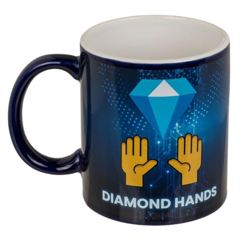 'Diamond Hands' Tasse im Krypto und Trading Design 300ml inkl. Geschenkkarton von Out of the blue