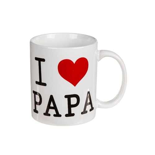 Kaffeebecher Becher Kaffeetasse I LOVE PAPA von Out of the blue