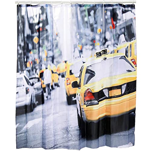 Kunststoff-Duschvorhang, New York - Taxi, ca. 180 x 180 cm von Out of the blue