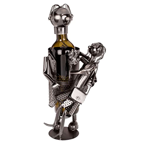 Out of the blue Flaschenhalter aus Metall Liebespaar für 1 Flasche Geschenk für Paare Hochzeit von Out of the blue