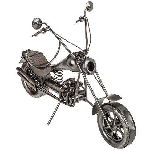 Out of the Blue 71/3192 - Flaschenhalter aus Metall, Motorrad II, ca. 32 x 22 cm, ideal als Deko und Geschenkverpackung von Out of the blue