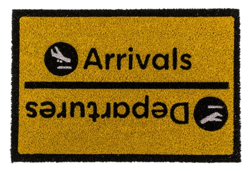 Out of the blue Fußmatte, Arrivals-Departures, ca. 60 x 40 cm, mit Headercard zum Aufhängen von Out of the blue