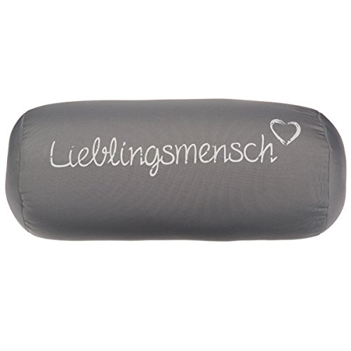 Out of the Blue Nackenrolle Lieblingsmensch auss Polyester, Grau, 30cm x 15 cm x 20 cm Out of the Blue Nackenrolle Lieblingsmensch auss Polyester, Grau, 30cm x 15 cm x 20 cm von Out of the blue