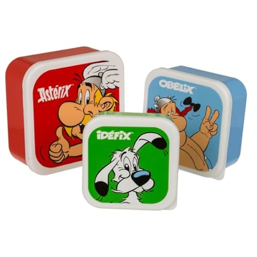Out of the blue Brotdose »Asterix Obelix & Idefix« Box Brotbox Dose Frühstücksbox Lunchbox Vesperbox Vesperdose Kunststoff 3er Set von Out of the blue