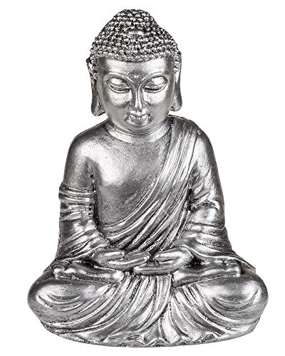 Out of the blue Deko-Objekt/Zen-Buddha-Statue/Material: Polyresin/Maße: 15 x 10 cm von Out of the blue