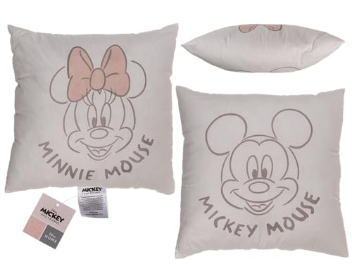 Out of the blue Deko-Kissen,Disney,Minnie&Mickey 40 x 40 cm, Hülle: 100% Baumwolle, Füllung: 100% Polyester von Out of the blue